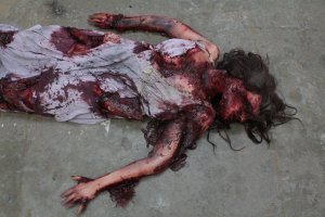 Earthquake Smashed Meredith Dummy